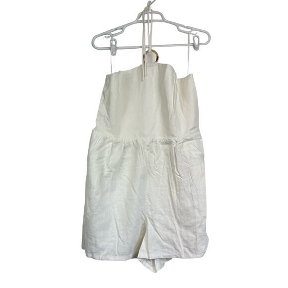 Old Navy White Halter Romper - Picture 2 of 11